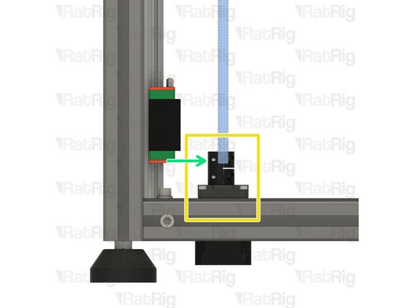Install the lead screw in the Rigid Lead Screw Coupler