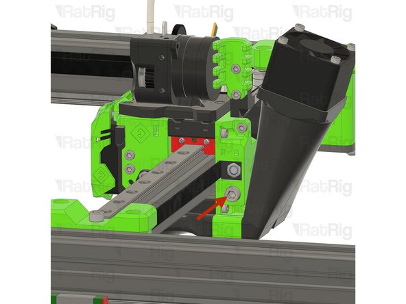 Unscrew and remove the marked M5x40 Cap Head Screw