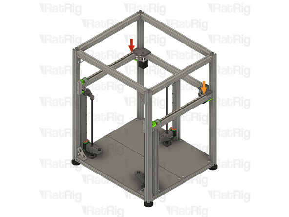 If you installed the Y-axis linear rail plastic stops in step 12 and step 14 of the Y-Axis Assembly guide, remove them now