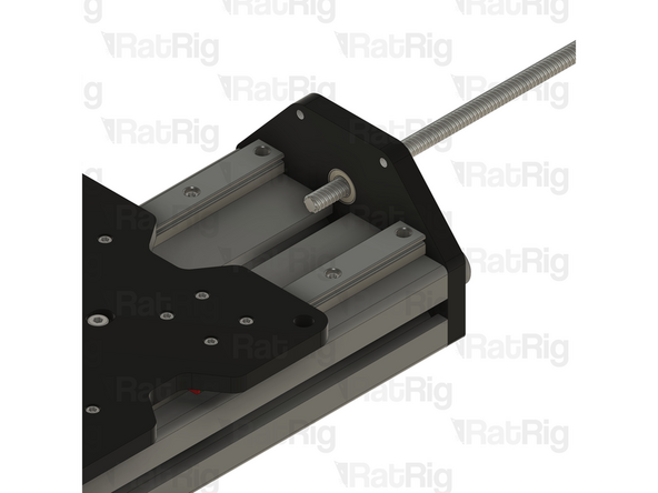 Insert the Lead Screw through the hole in the ball bearing