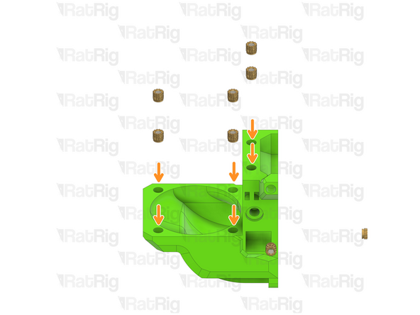 1x Rat Rig toolhead_beta2 back printed part