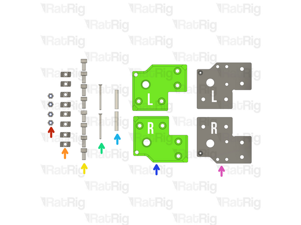 4x M5 Hex Locking nut