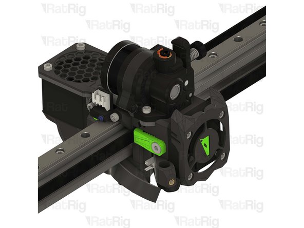 Align the Orbiter extruder with the PTFE tube