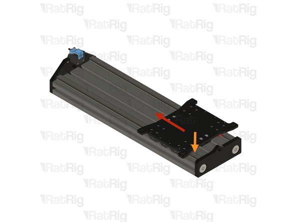 While the second linear rail remains loose, the X plate should move smoothly without resistance. If you experience any binding or drag, slightly loosen the carriage screws, as they may be overtightened.