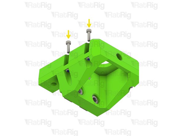 Insert an M3 nut into each marked position