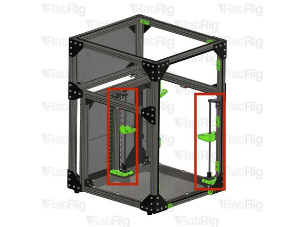 Repeat the previous 3 steps to remove the front right and the rear Z-axis assemblies