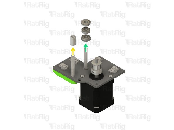 Remove the 5x8x14mm spacer