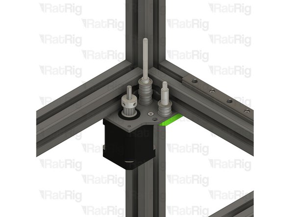 Make sure the plate is fully seated against the 3030 extrusion before the next step.