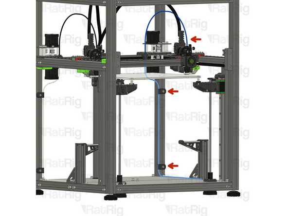 If you are assembling the IDEX, go back to Step 32 and complete an additional filament path assembly, on the opposite side of the machine.