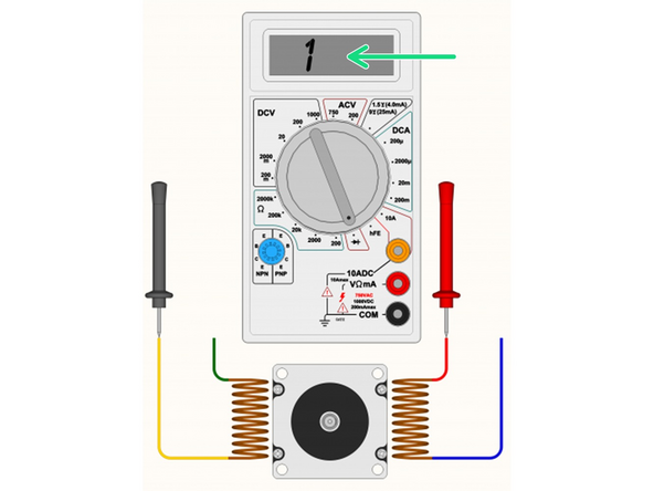 Set your multimeter to Continuity / Diode Test mode.