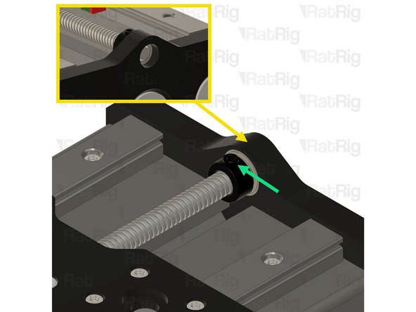 Slide the Lock Collar on to the Lead Screw