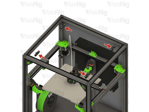 Frame magnet mount assemblies from Step 15