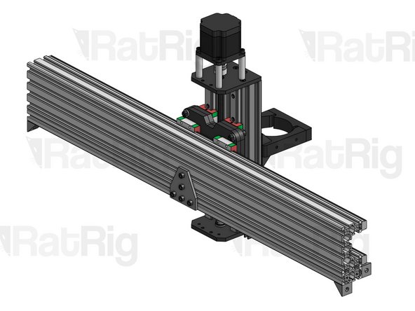 Carefully align the ends of the 2040 profile with the ends of the C-Beam profile, before tightening the 2 upper screws on the T-Joining Plate.