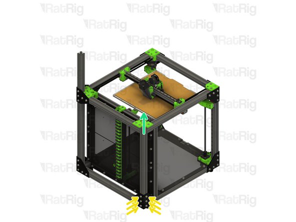 Loosen all of the M6x12 screws and remove both corner plate assemblies