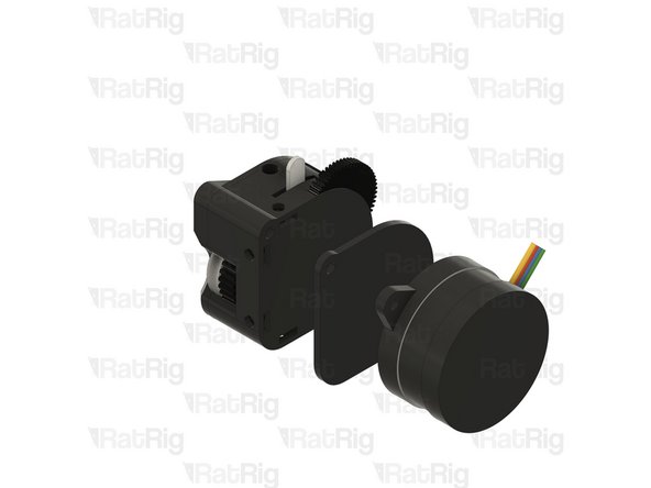 Carefully separate the LGX Lite motor and back plate from the assembly as shown