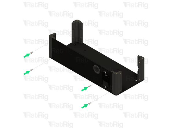 Ensure the assembly is oriented as shown. Pay attention to the marked holes to help orient it correctly