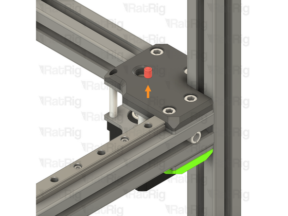 Right-hand Y-axis linear rail plastic stop