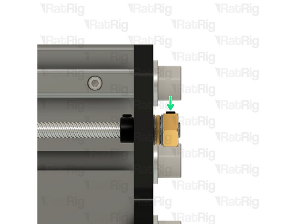 Don't overtighten the tensioning nut as it will lead to binding and malfunction of the axis