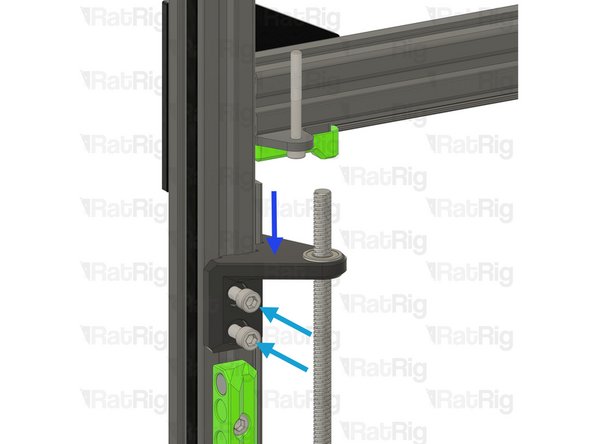 Remove the two 3030 drop-in T-nuts from the extrusion slot