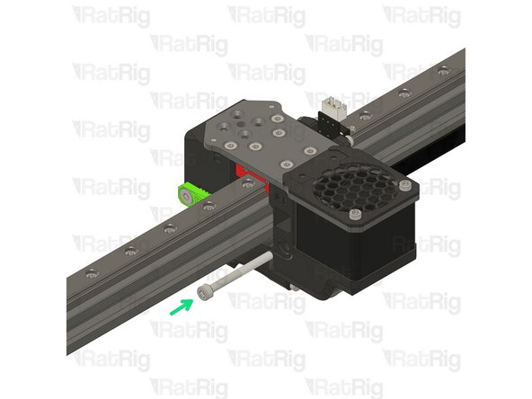 Insert the end of the belt inside the belt tensioner, and make sure the teeth are secured.