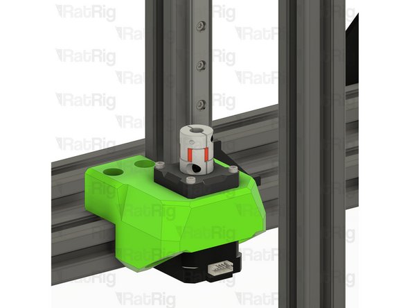 Gently pull the lead screw upwards and out of the coupler