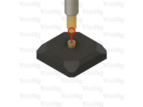The protrusion on the heat insert tool should align with, and fit inside the heat insert as shown