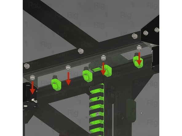 Unscrew and remove the M6x12 Cap Head Screws, and their washers