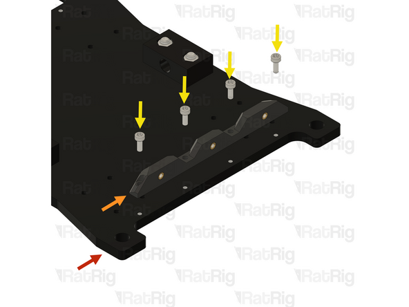 Flip the X joiner assembly upside down.