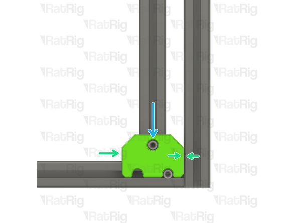 Lay the assembly on a flat surface