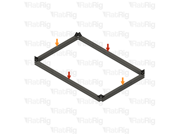 2x Bottom frame front &amp; back assembly from Step 7
