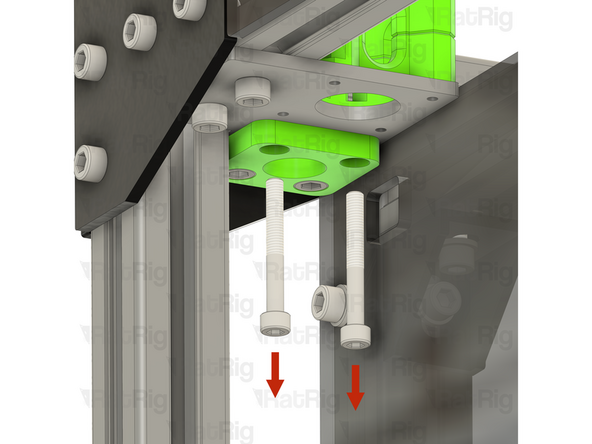 Remove the three M6x14 Countersink Screws