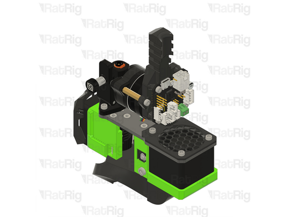 Insert the M3x16 Cap Head Screws into the toolboard and thread them into the vertical toolboard mount