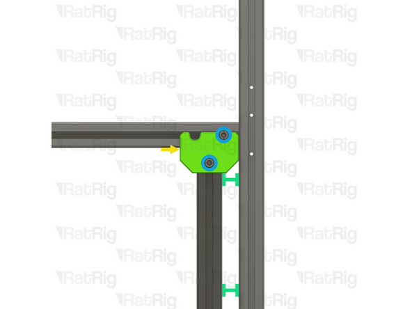 Make sure the Frame Jig is installed completely flush with the extrusion and that the bottom &quot;tabs&quot; are within the extrusion slot