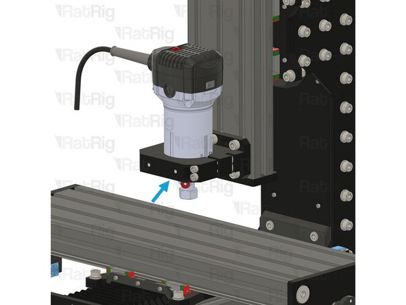 Push the router Mount all the way down on the Z-Axis
