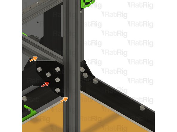Position the T-shape plate as shown