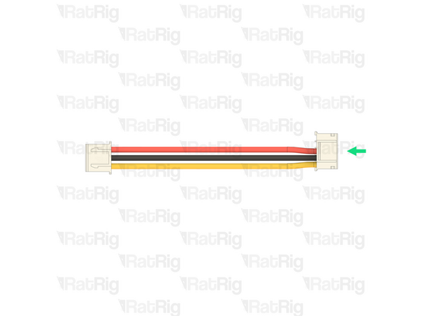 Crimp a JST-PH terminal onto each of the three stripped wires