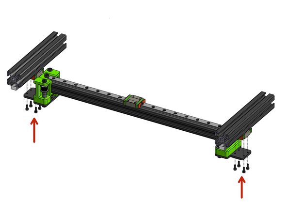 You may need to loosen the Y MGN rails for the rail to fit