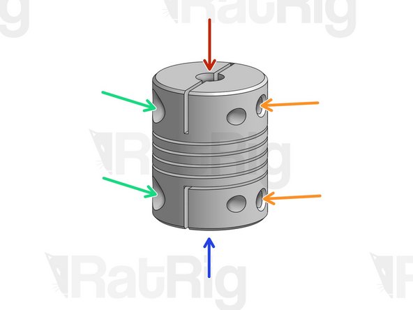 Flexible couplings allow you to connect 2 rods with different diameters while providing some flexibility at the joint.