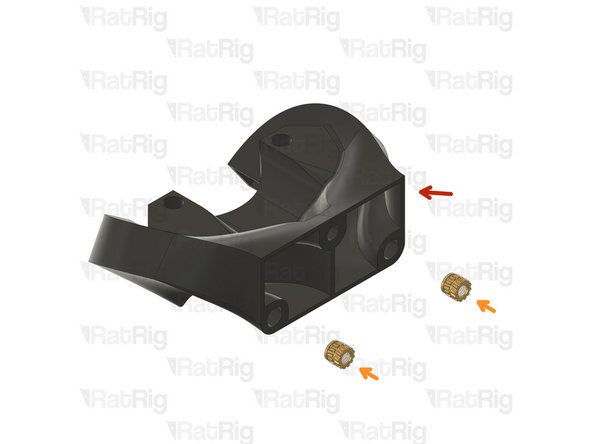 1x Rat Rig toolhead_duct printed part