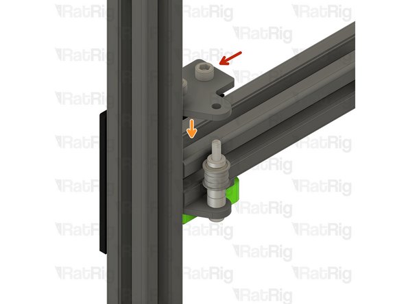Upper CoreXY idler assembly from Step 3