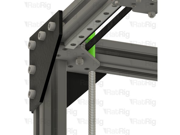 Loosen, but do not remove, the M5x40 screw. Continue holding it in position with one hand