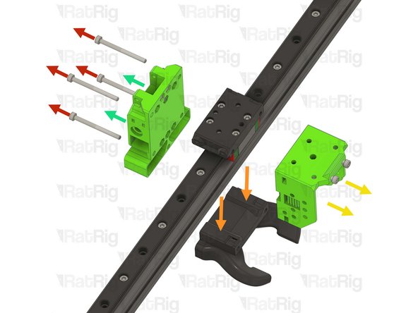 Remove the four marked M3x35 Cap Head Screws