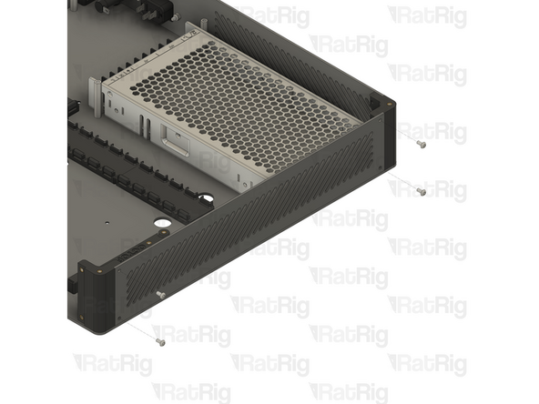 Align the top vent panel as shown