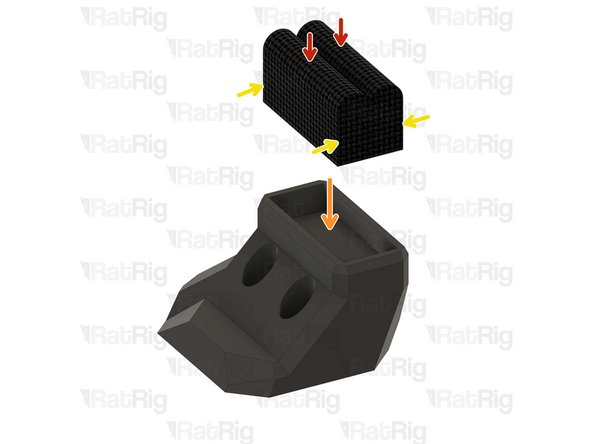 2x Felt Pad - 25x25x3mm