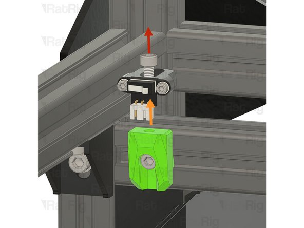 Remove the Y-axis endstop assembly from the mount