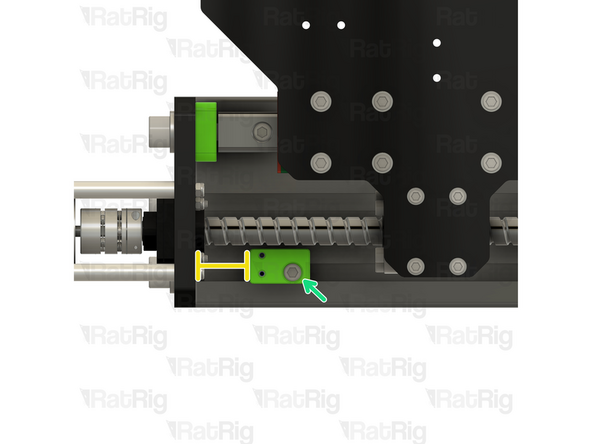 Position the endstop mount in to the bottom slot of the 40120 extrusion