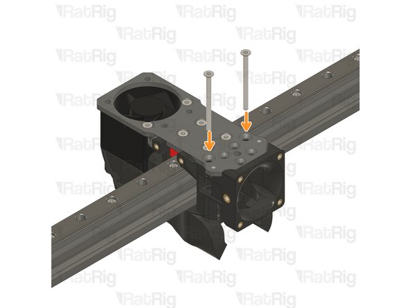 2x M3x40 Countersink screw