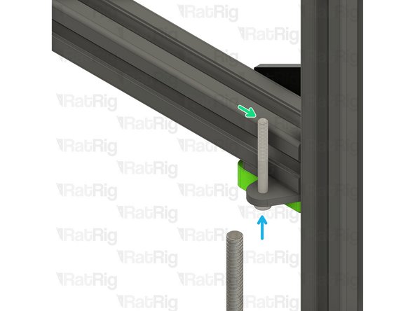 Position the CoreXY idler assembly onto the V-Core 3 frame as shown
