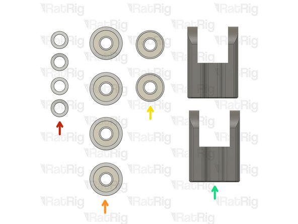 4x Mini precision shim 8x5x1mm