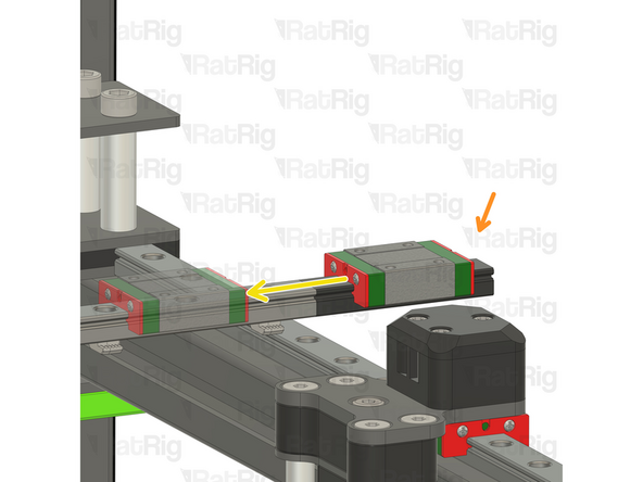 MGN12C carriage removed during the main assembly + mgn12c carriage mount